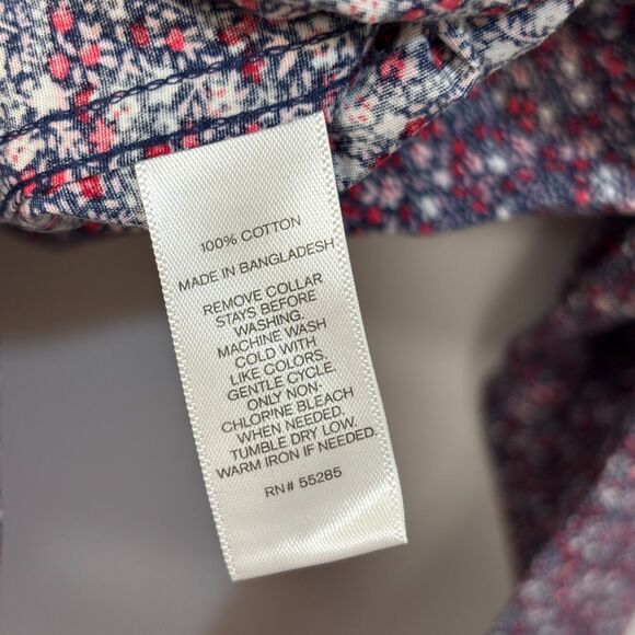 NWT Express Men Extra Slim Fit Button Shirt Top Size Large Floral C025 -10 - Picture 10 of 16